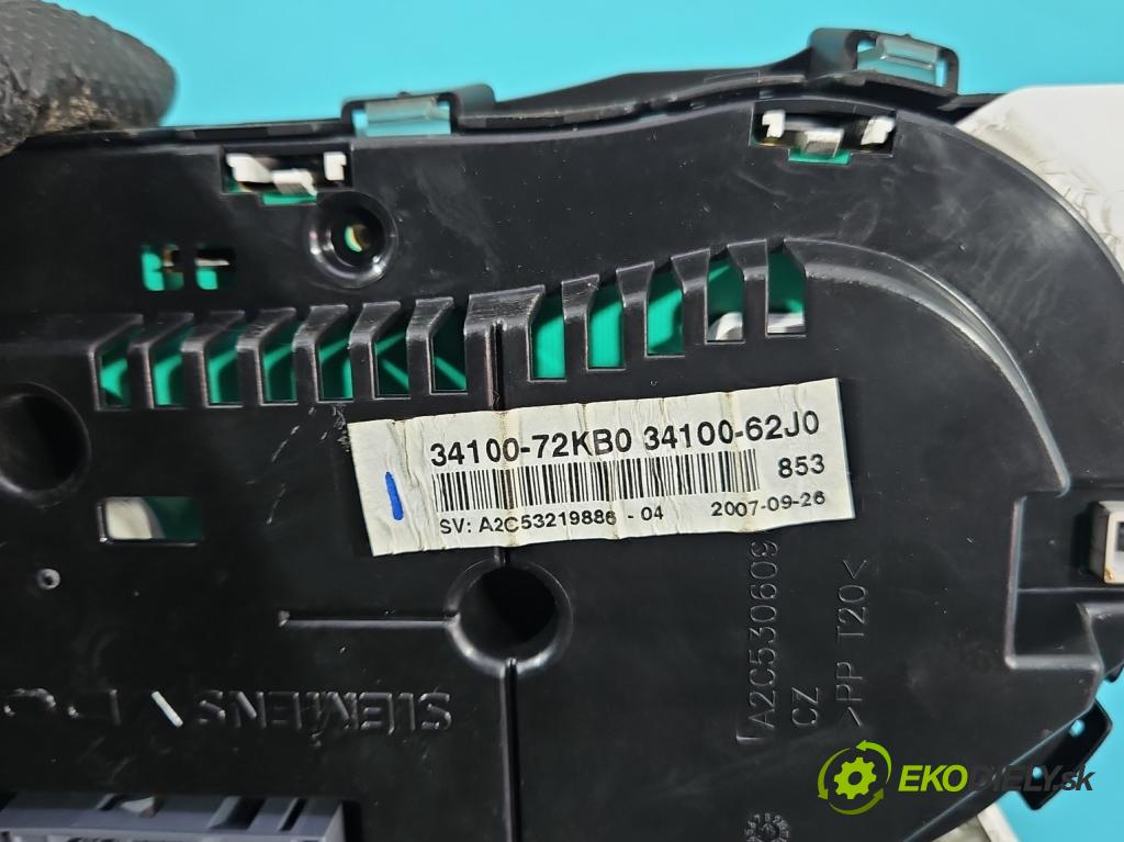 Suzuki Swift Mk6 2005-2010 1.3 16V (M13A) 92 HP manual 68 kW 1328 cm3 5- prístrojovka/ budíky 34100-72KB0 (Prístrojová doska)