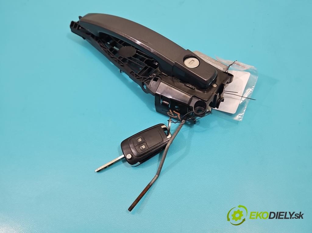 Opel Astra IV 2009-2015 1.6 16v 116 HP manual 85 kW 1598 cm3 5- rukoväť predné ľavé mimo: 14096201 (Kľučka dverí vonkajšia predná ľavá)