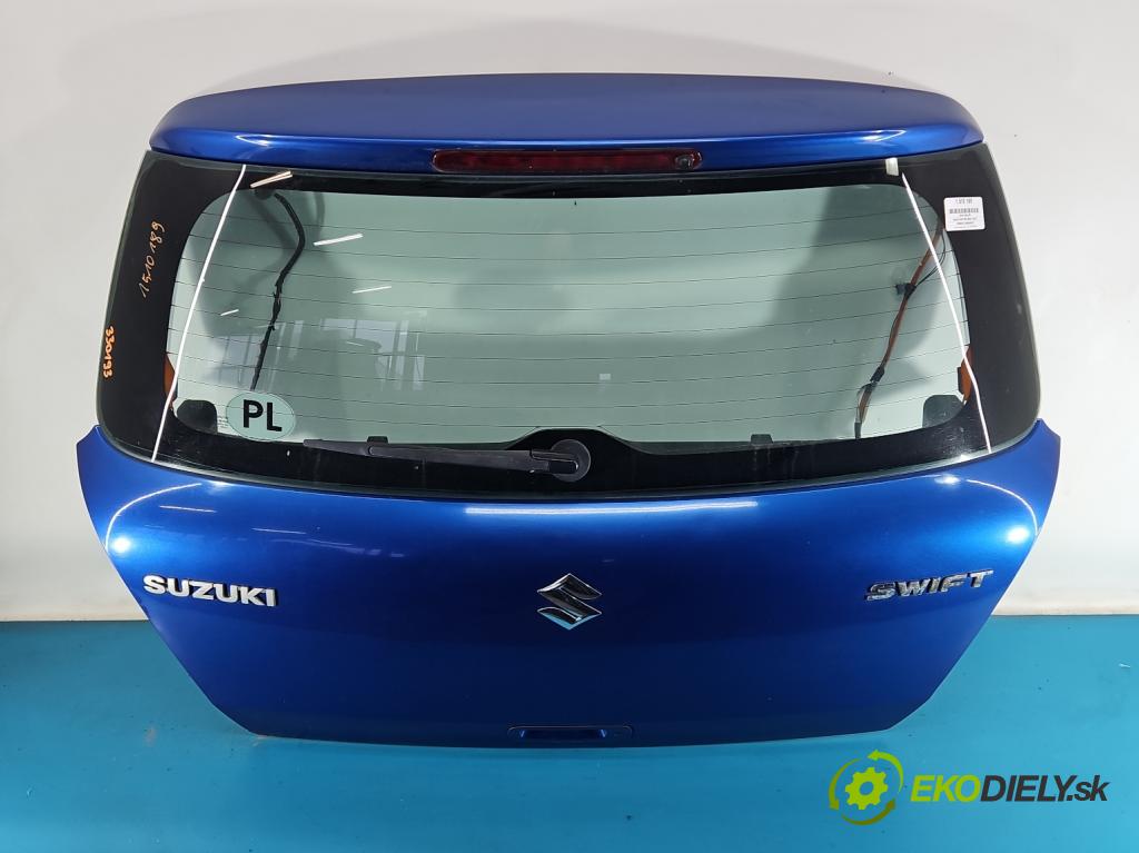 Suzuki Swift Mk6 2005-2010 1.3 16V (M13A) 92 hp manual 68 kW 1328 cm3 5- zadní kufrové dveře  (Zadní kapota (kufr))