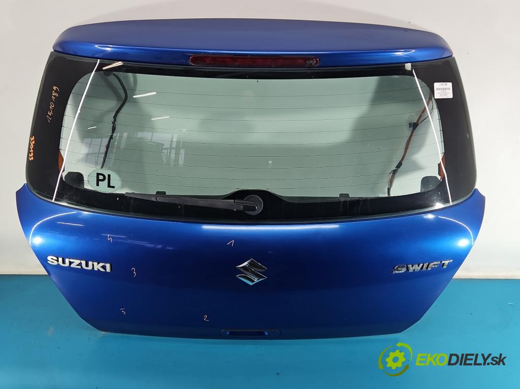 Suzuki Swift Mk6 2005-2010 1.3 16V (M13A) 92 hp manual 68 kW 1328 cm3 5- zadní kufrové dveře  (Zadní kapota (kufr))