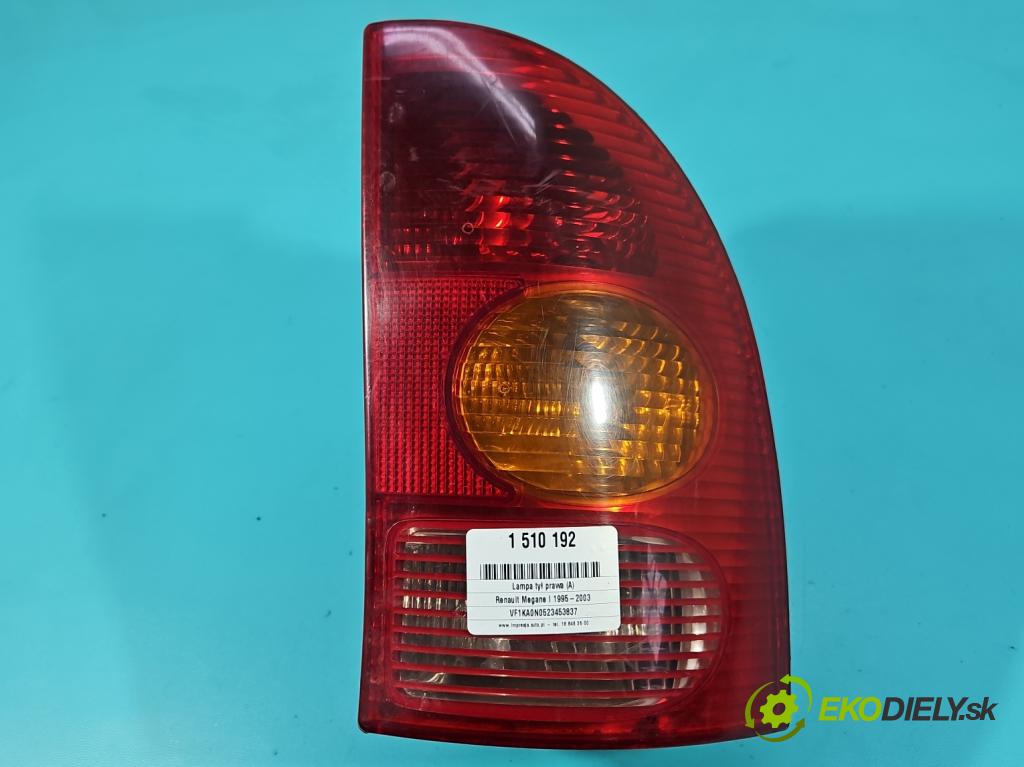 Renault Megane I 1995-2003 1.9 dti 98 hp manual 72 kW 1870 cm3 5- světlo zadní pravé  (Klika dveří ostatní)