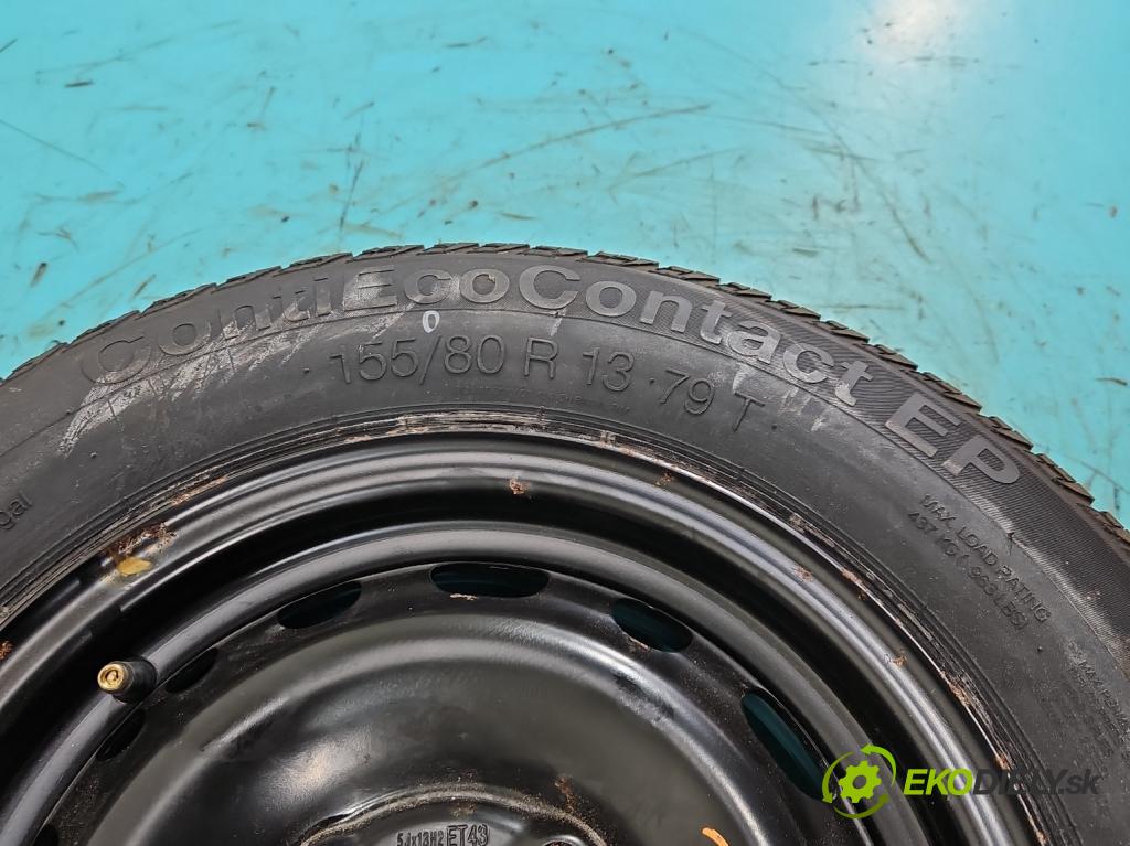 Opel Corsa C 2000-2006 1.0 12v 58 HP manual 43 kW 973 cm3 5- koleso rezervne 13"