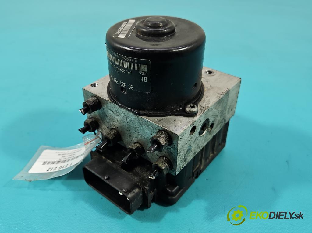 Peugeot 206 1.6 16V 109 HP manual 80 kW 1587 cm3 3- čerpadlo abs 9632539480 (Pumpa ABS)