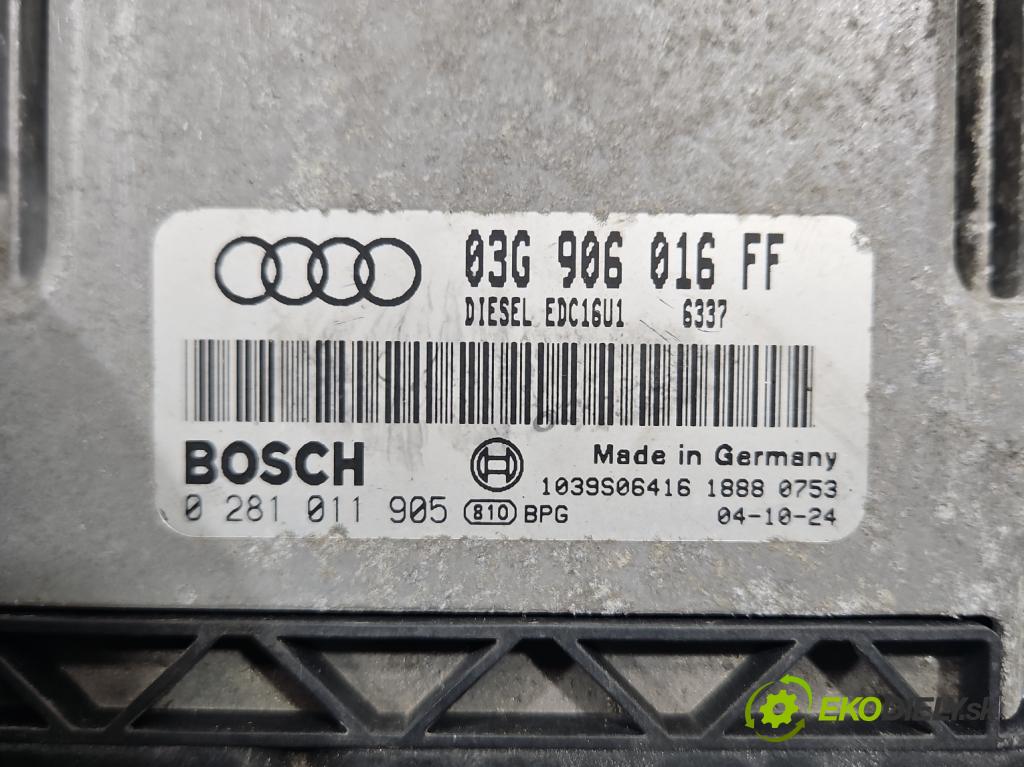 Audi A3 8P 2003-2012 2.0 tdi 140 hp manual 103 kW 1968 cm3 3- řídící jednotka motoru 03G906016FF
