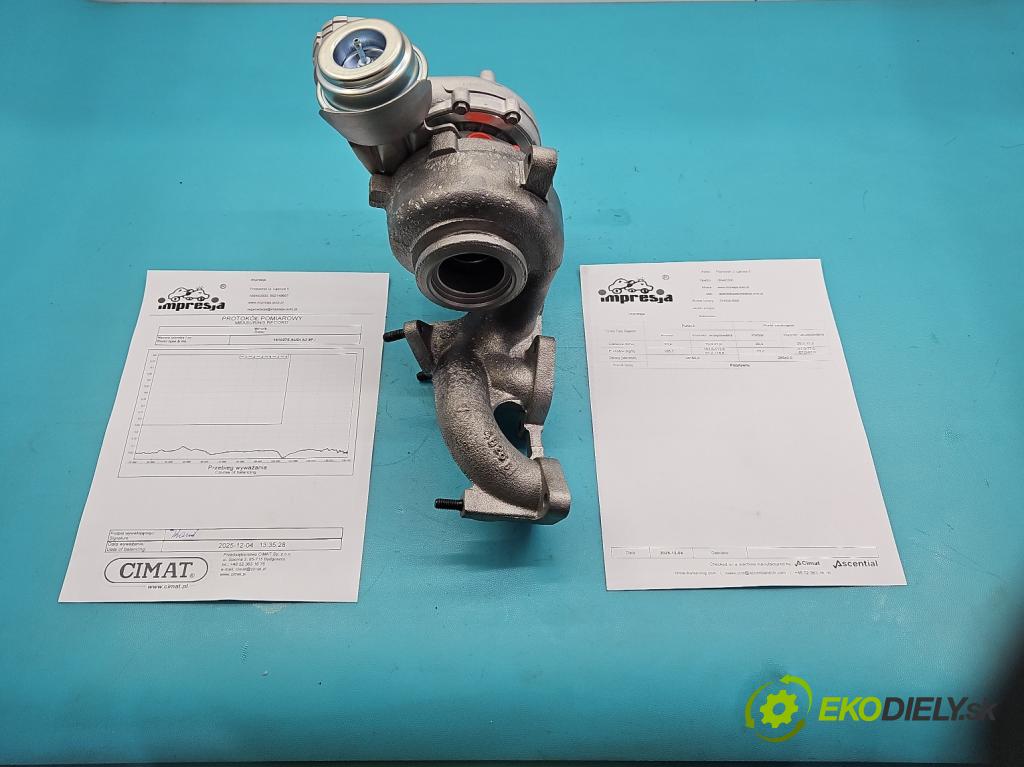 Audi A3 8P 2003-2012 2.0 tdi 140 hp manual 103 kW 1968 cm3 3- Turbodmychadlo repasováno 724930-6