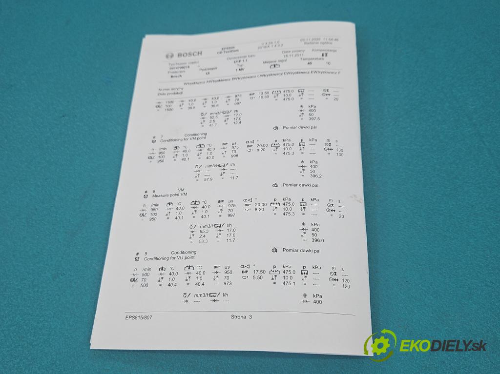 Vw Passat B5 1995-2005 1.9 tdi 131 HP manual 96 kW 1896 cm3 5- vstrekovacie čerpadlo 0414720216 (Vstrekovač paliva)