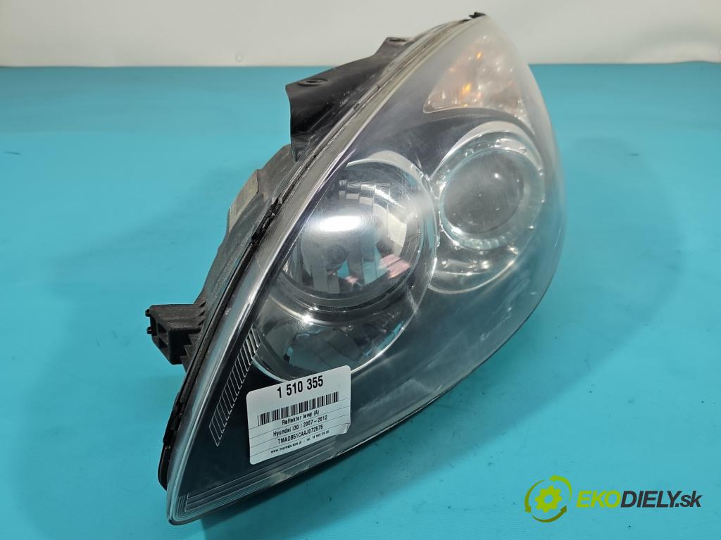 Hyundai I30 I 2007-2012 1.4 16V 109 HP manual 80.2 kW 1396 cm3 5- Reflektor: ľavý 92101-2R000 (Kľučka dverí ostatné)