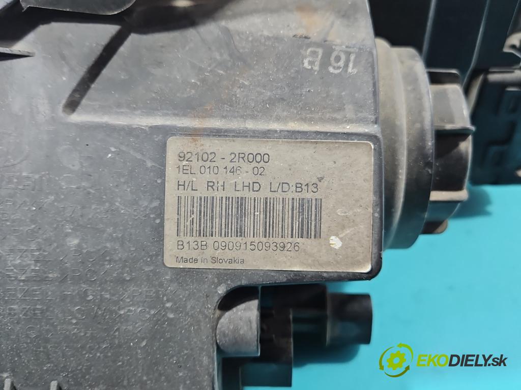 Hyundai I30 I 2007-2012 1.4 16V 109 HP manual 80.2 kW 1396 cm3 5- Reflektor: pravý 92102-2R000 (Svetlo predné pravé)