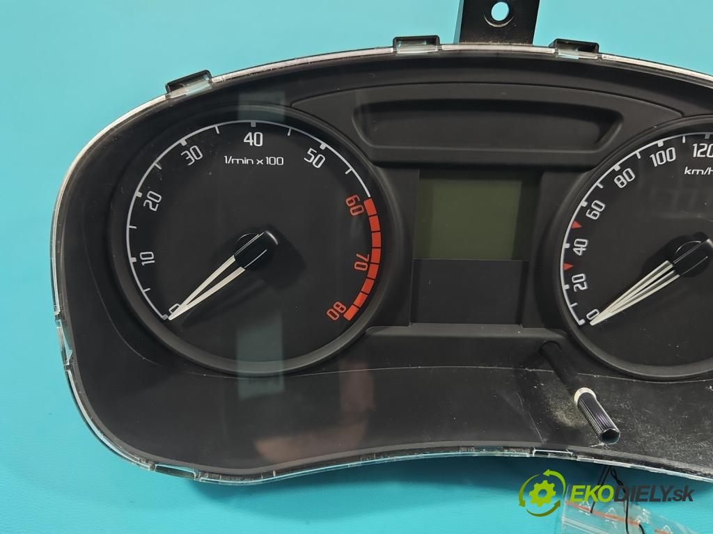 Skoda Fabia II 2007-2014 1.2 12V 69KM manual 51 kW 1198 cm3 5- prístrojovka/ budíky 5J0920800B (Prístrojová doska)