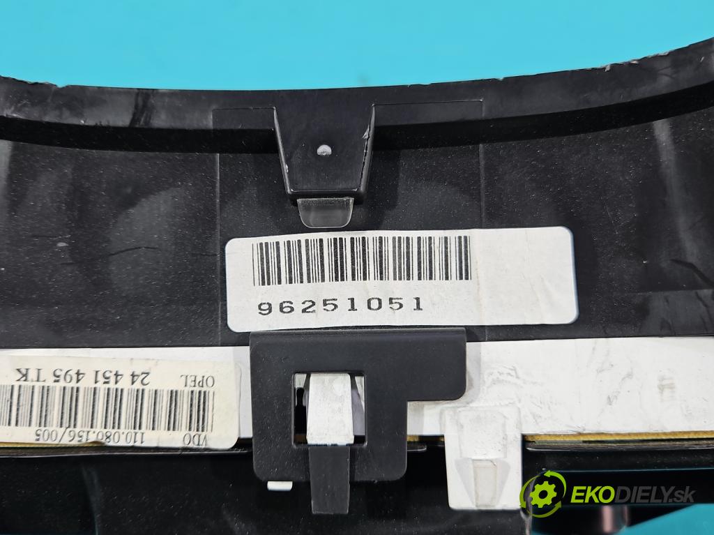 Opel Astra II 1998-2009 1.4 16V 90 HP manual 66 kW 1389 cm3 5- prístrojovka/ budíky 24451495TK (Prístrojová doska)