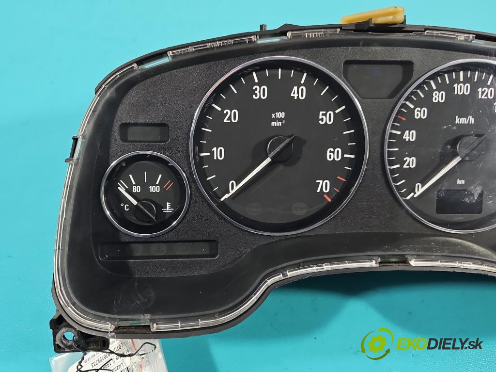 Opel Astra II 1998-2009 1.4 16V 90 HP manual 66 kW 1389 cm3 5- prístrojovka/ budíky 24451495TK (Prístrojová doska)