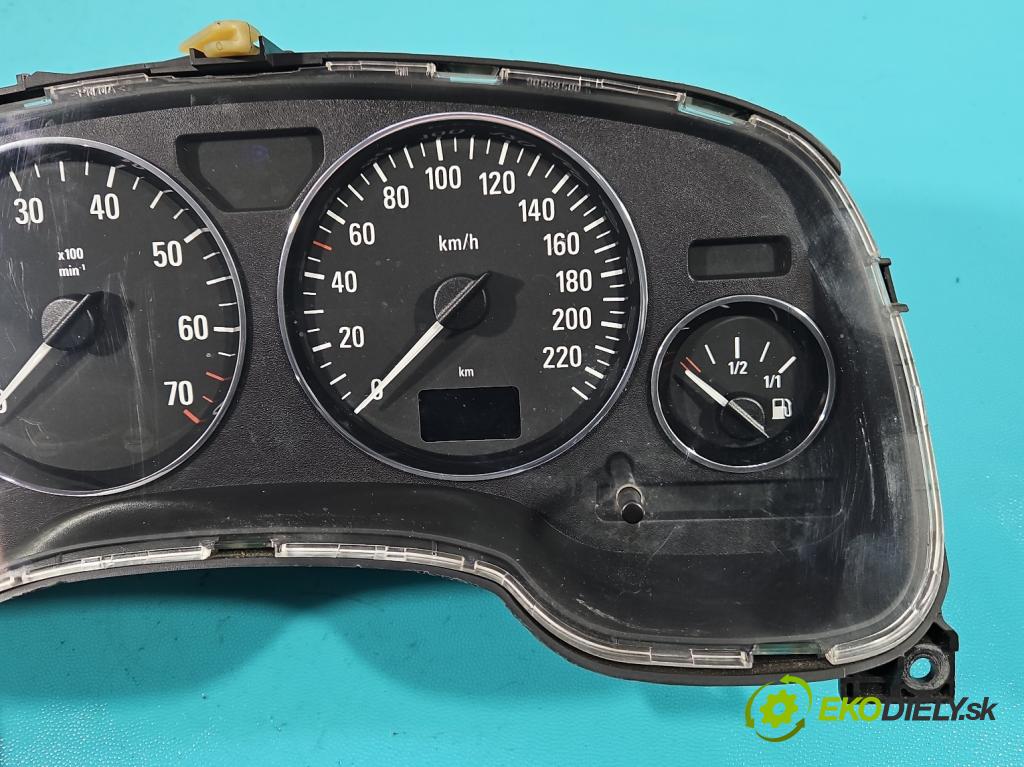 Opel Astra II 1998-2009 1.4 16V 90 HP manual 66 kW 1389 cm3 5- prístrojovka/ budíky 24451495TK (Prístrojová doska)