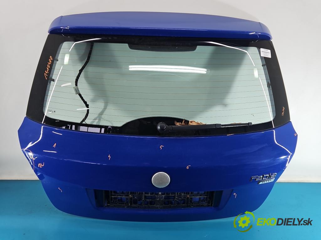 Skoda Fabia II 2007-2014 1.2 12V 69KM manual 51 kW 1198 cm3 5- zadní kufrové dveře  (Zadní kapota (kufr))