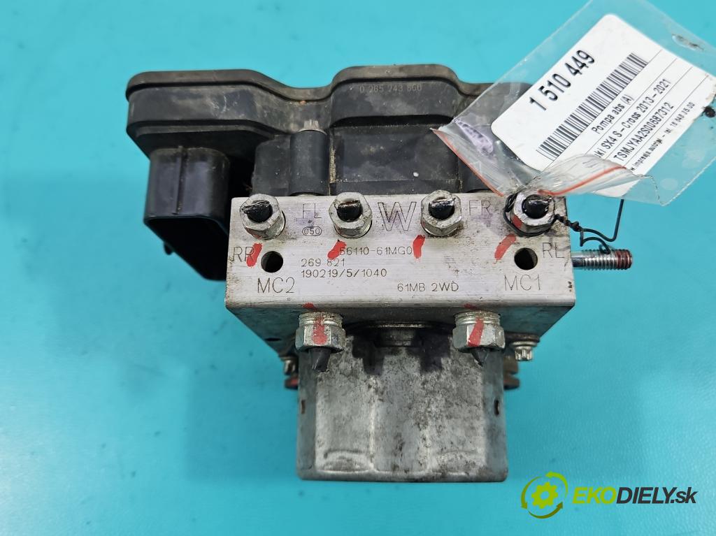 Suzuki SX4 S-Cross 2013-2021 1.4 T 140 hp manual 103 kW 1373 cm3 5- čerpadlo abs 56110-61MG0 (Pumpa ABS)