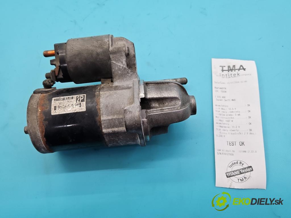 Suzuki Swift Mk6 2005-2010 1.3 16V (M13A) 92 HP manual 68 kW 1328 cm3 5- štartér 31100-63J0 (Štartér)