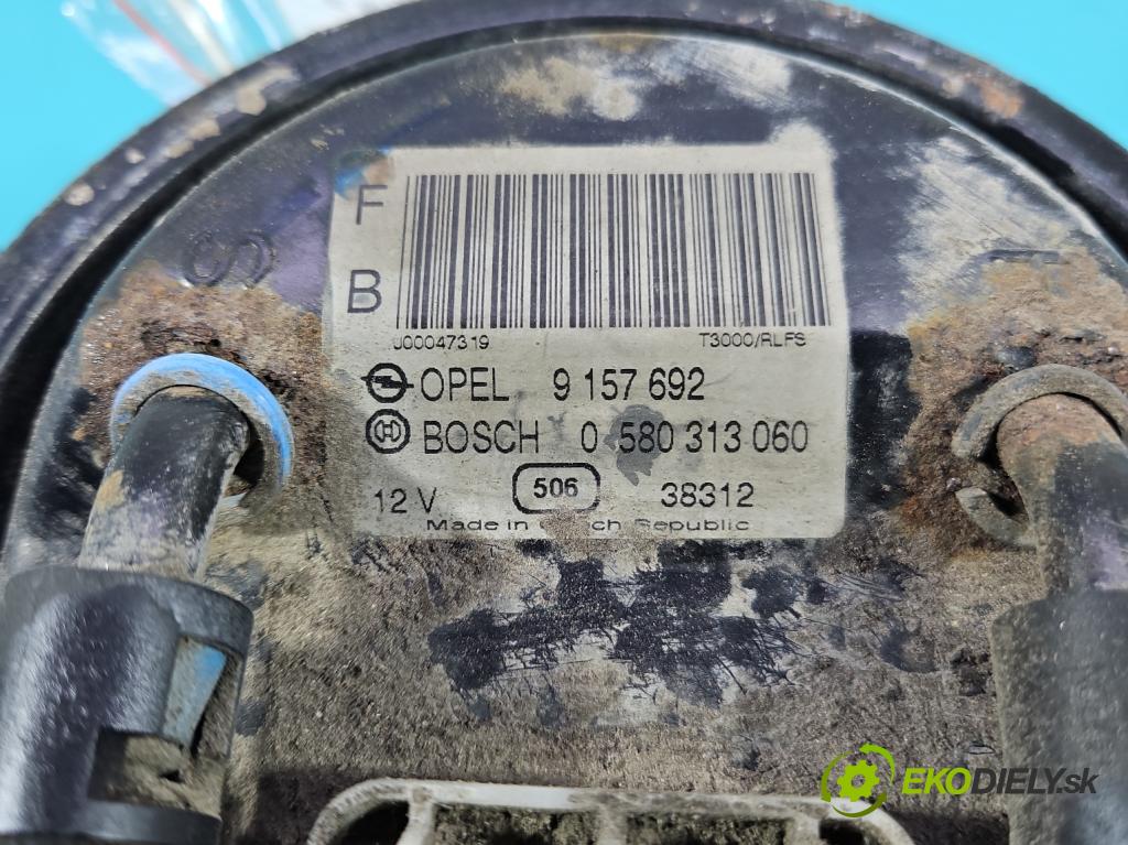 Opel Astra II 1998-2009 1.4 16V 90 hp manual 66 kW 1389 cm3 5- čerpadlo paliva 0580313060