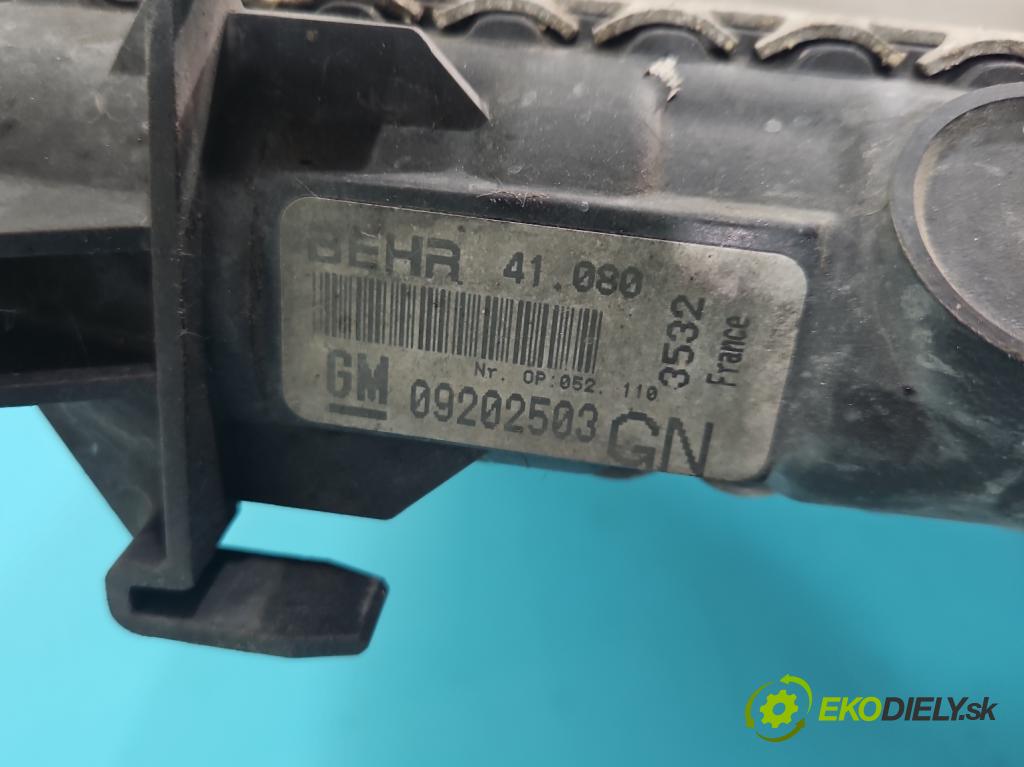 Opel Astra II 1998-2009 1.4 16V 90 hp manual 66 kW 1389 cm3 5- Chladič vody  (Vodní chladič)