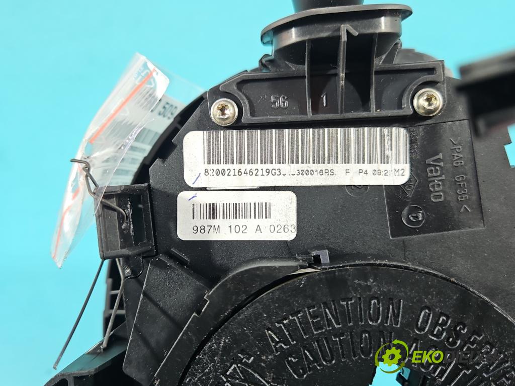 Renault Megane II 2003-2008 1.5 dci 82 HP manual 60 kW 1461 cm3 5- prepínač komplex: 820021646 (Prepínacie páčky pod volantom)