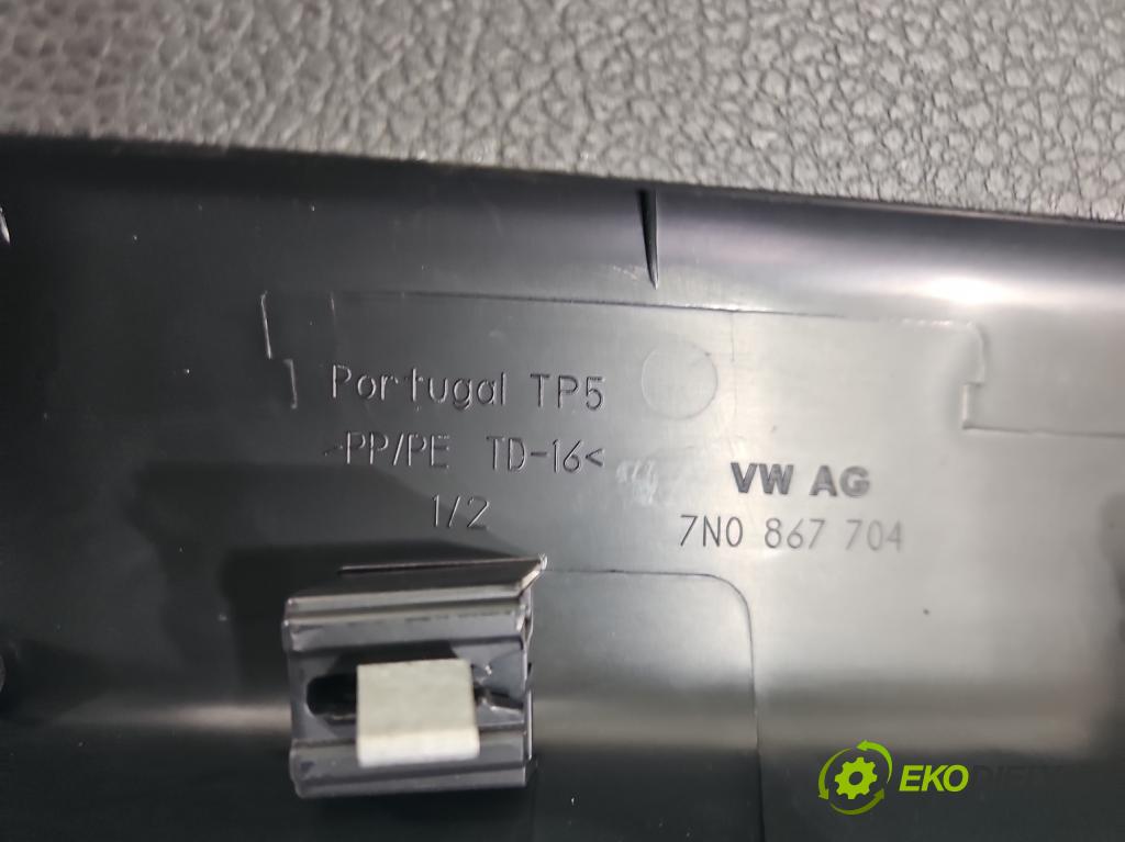 Vw Sharan II 2010-2022 2.0 tdi 177 hp automatic 130 kW 1968 cm3 5- Tapacír: kufrových dveří 7N0867707