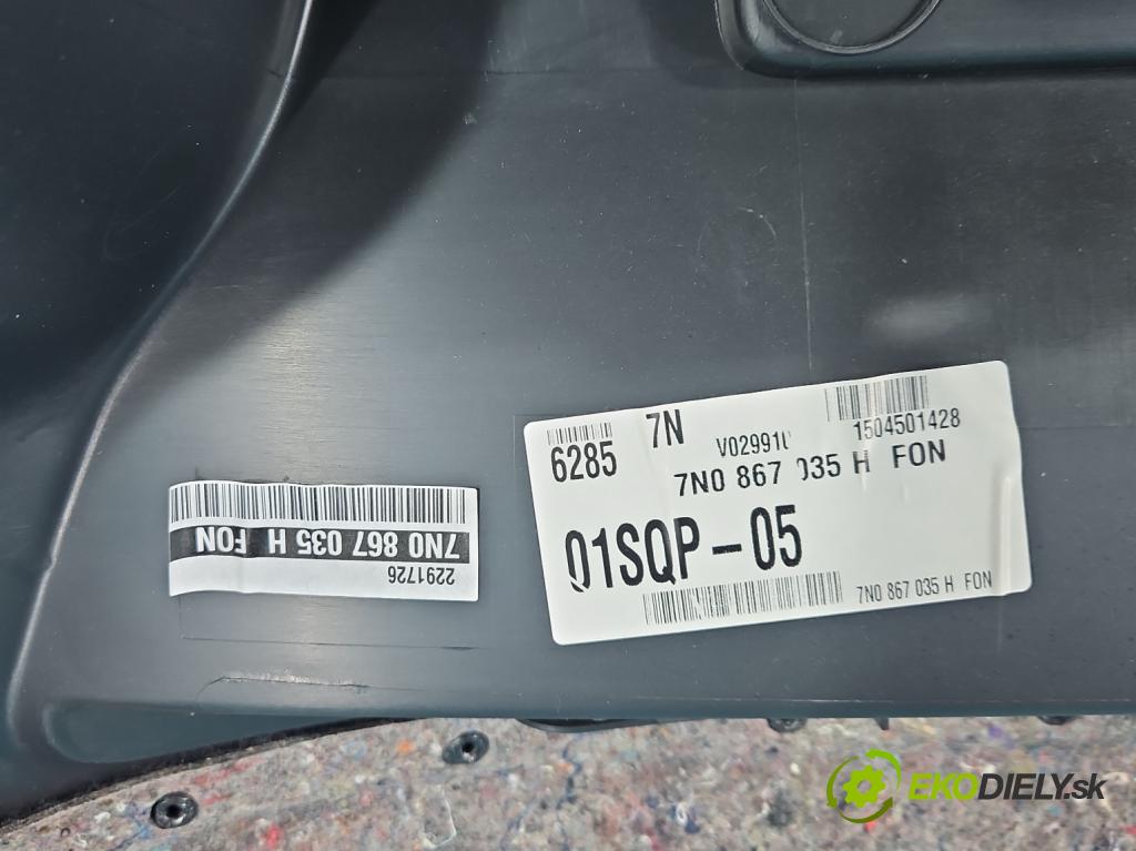 Vw Sharan II 2010-2022 2.0 tdi 177 hp automatic 130 kW 1968 cm3 5- Tapacír: kufra: levé 7N0867705