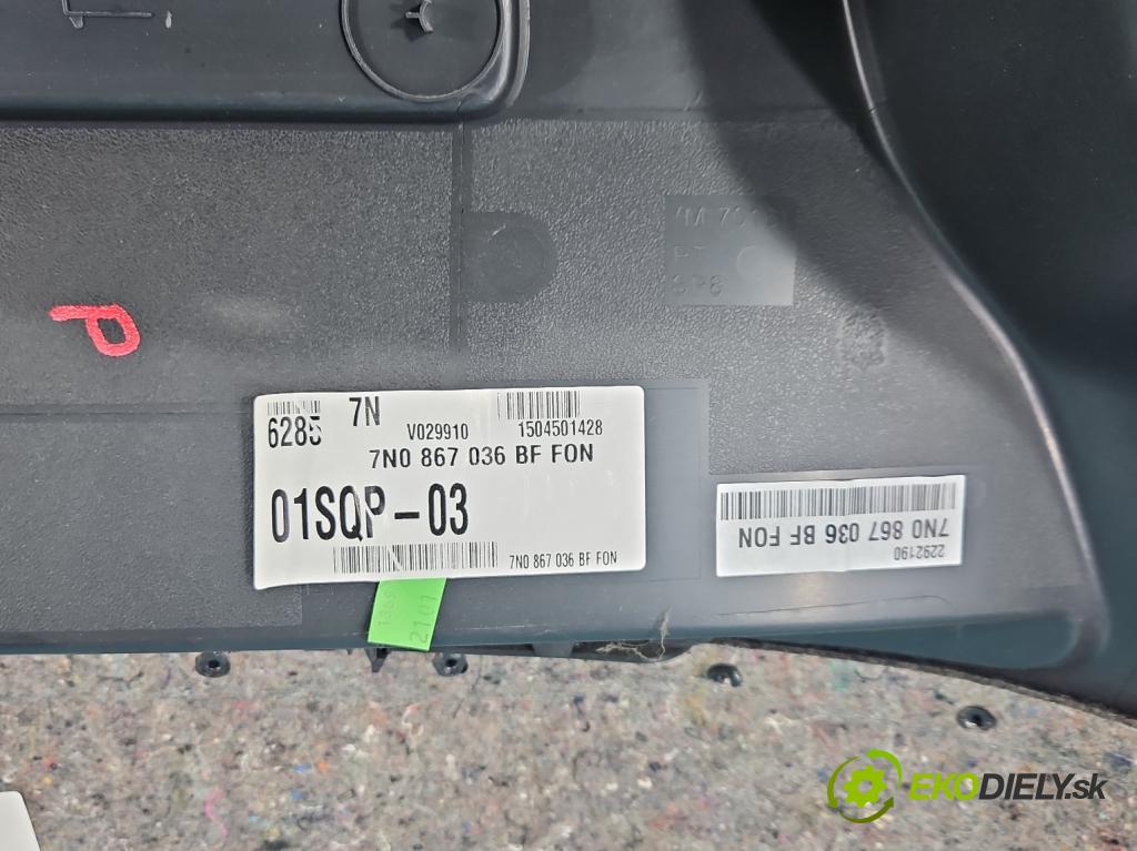 Vw Sharan II 2010-2022 2.0 tdi 177 HP automatic 130 kW 1968 cm3 5- Čalounictví: kufra: pravé 7N0867036BF