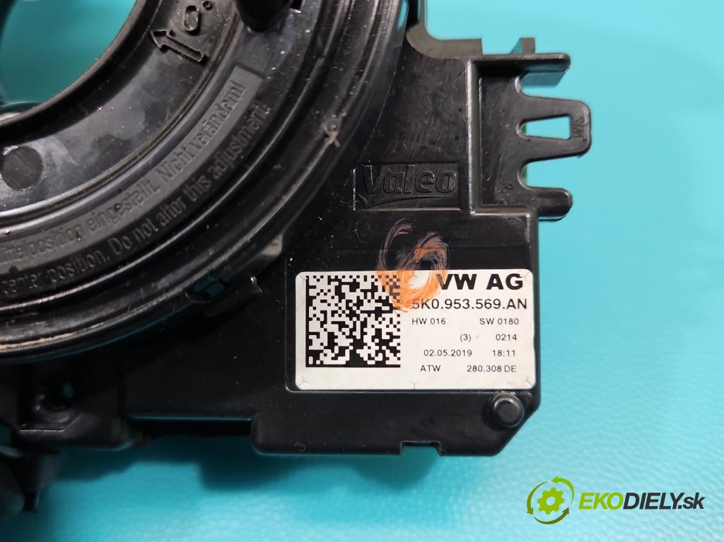 Vw Sharan II 2010-2022 2.0 tdi 177 HP automatic 130 kW 1968 cm3 5- Páska: airbag 5K0953569AN (Airbag)