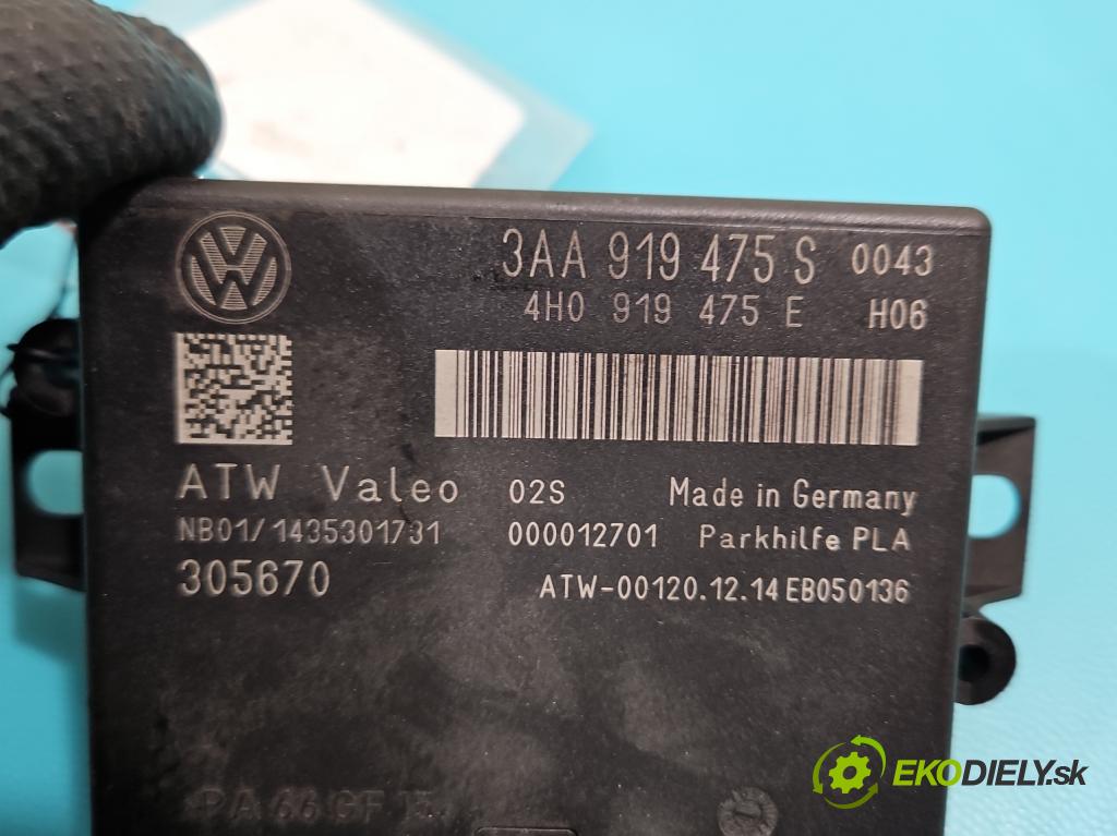 Vw Sharan II 2010-2022 2.0 tdi 177 HP automatic 130 kW 1968 cm3 5- riadiaca jednotka parkovaní: 4H0919475E