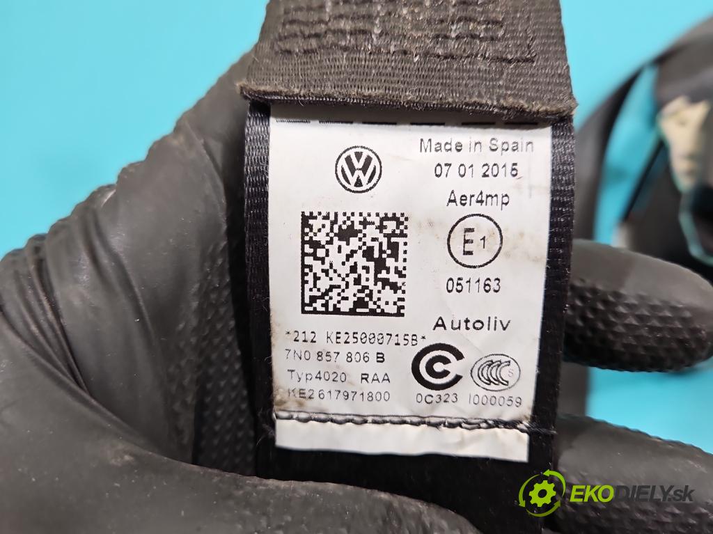 Vw Sharan II 2010-2022 2.0 tdi 177 HP automatic 130 kW 1968 cm3 5- pas bezpečnosť: zadné pravý 7N0857806B