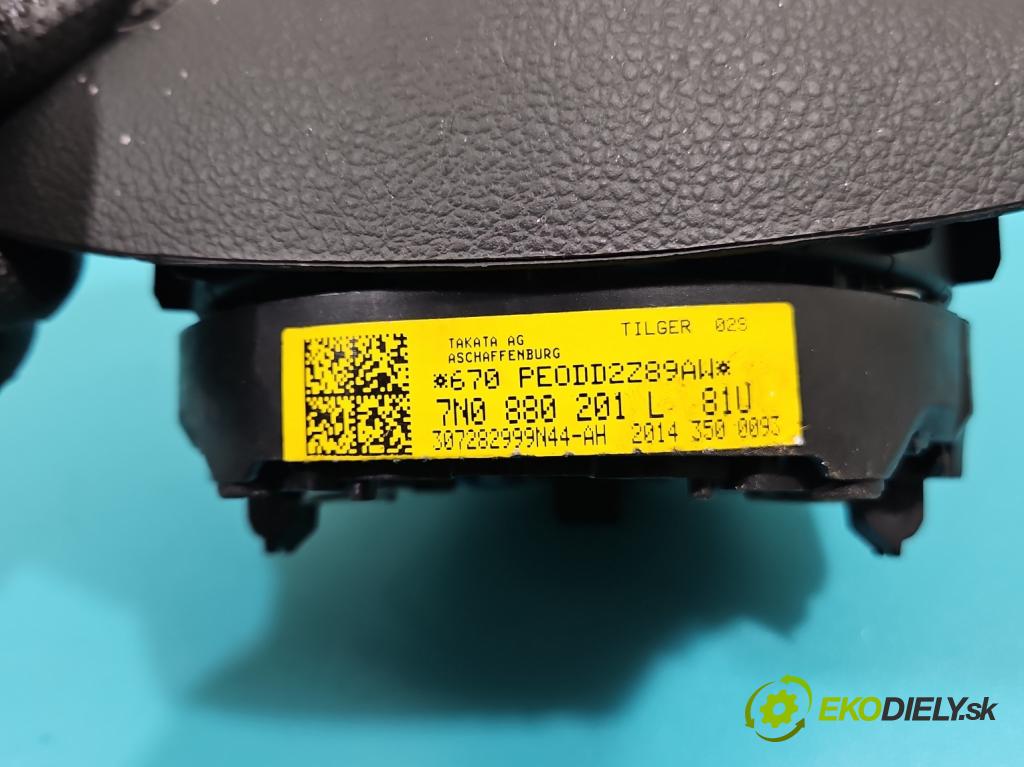 Vw Sharan II 2010-2022 2.0 tdi 177 HP automatic 130 kW 1968 cm3 5- airbag vzduch: Řidiči: 7N0880201L (Airbag)