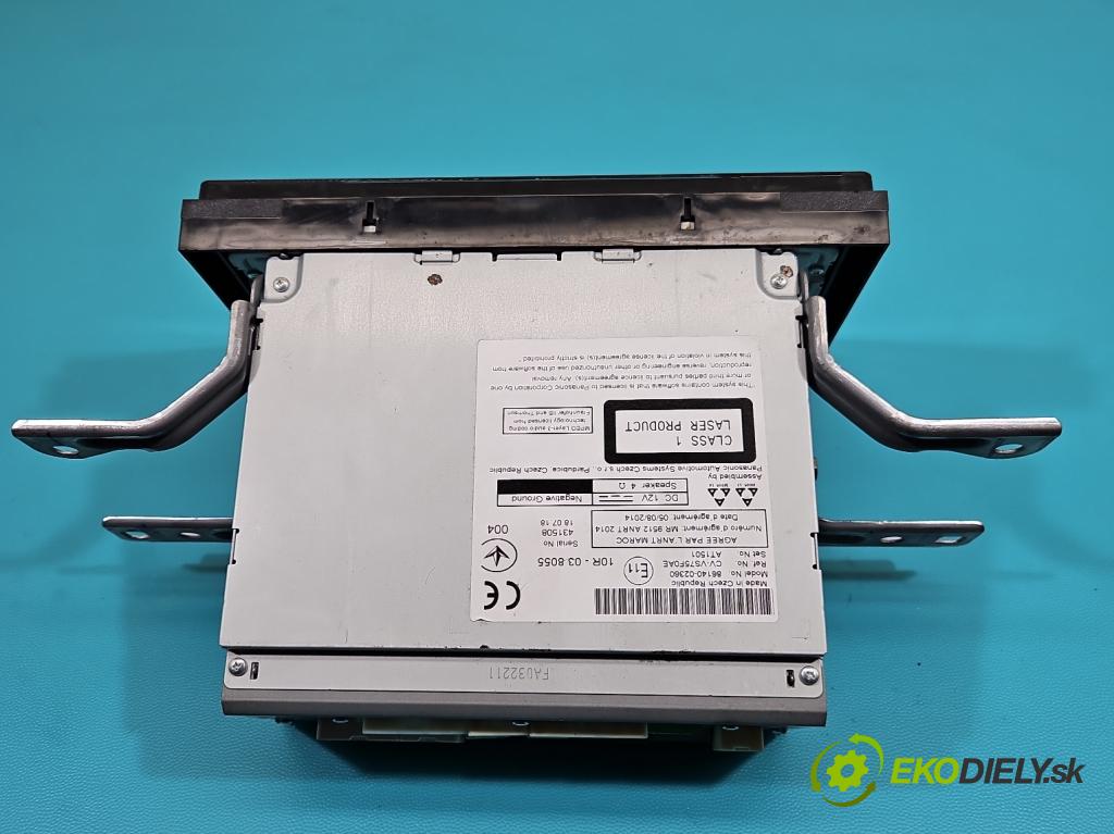 Toyota Auris II 2012-2018 1.6 16V 132  HP manual 97 kW 1598 cm3 5- Radio originál 86140-02360