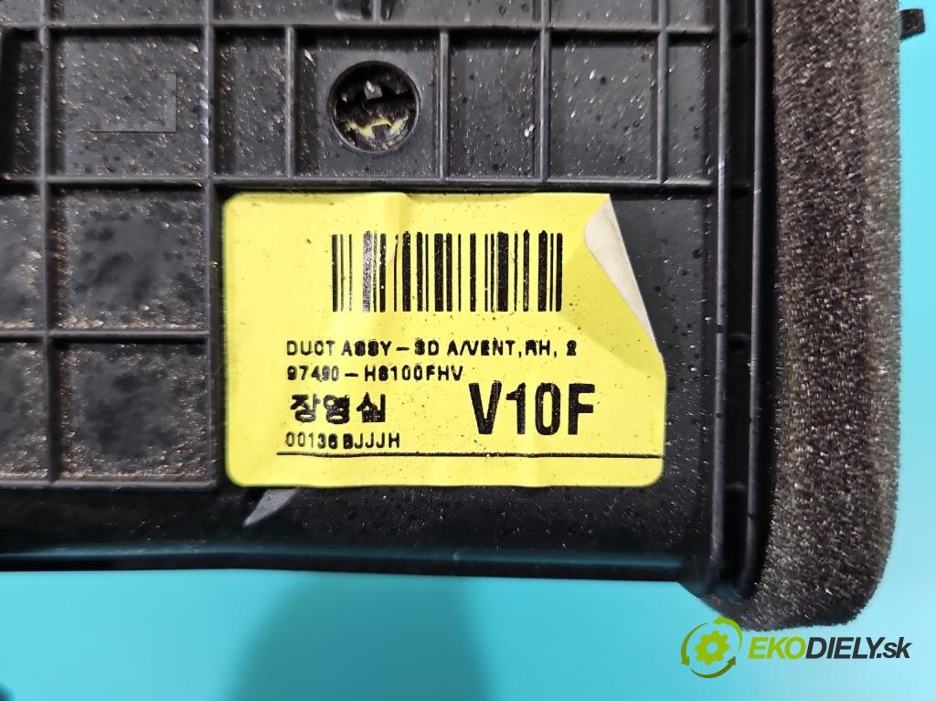 Kia Rio IV 2016-2023 1.2 16V 84KM manual 61,8 kW 1197 cm3 5- Mřížka: topení 97490-H8100