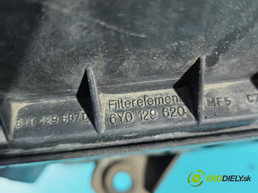 Skoda Fabia II 2007-2014 1.2 12V 69KM manual 51 kW 1198 cm3 5- obal filtra vzduchu 6Y0129607D (Obal vzduchového filtra)