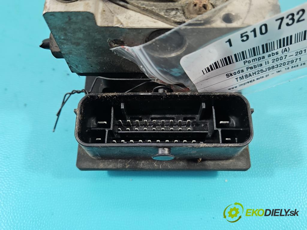 Skoda Fabia II 2007-2014 1.2 12V 69KM manual 51 kW 1198 cm3 5- čerpadlo abs 0265231945 (Pumpa ABS)