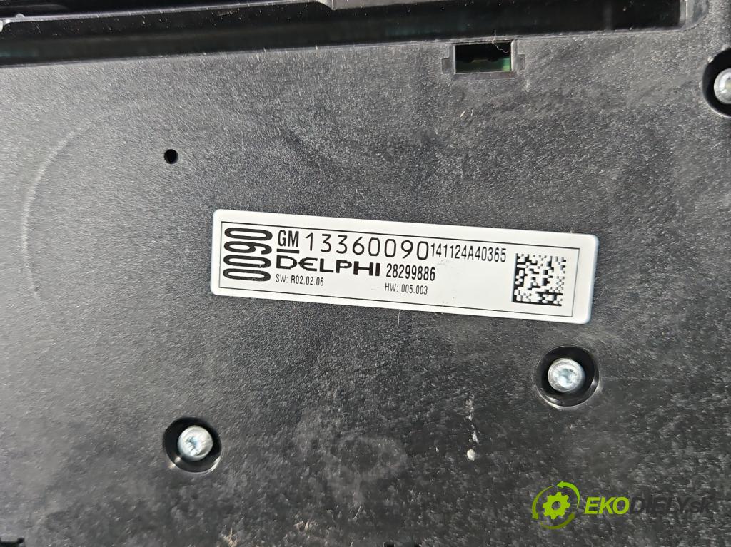 Opel Astra IV 2009-2015 1.6 16v 116 hp manual 85 kW 1598 cm3 5- palubní deska panel topení 13435154
