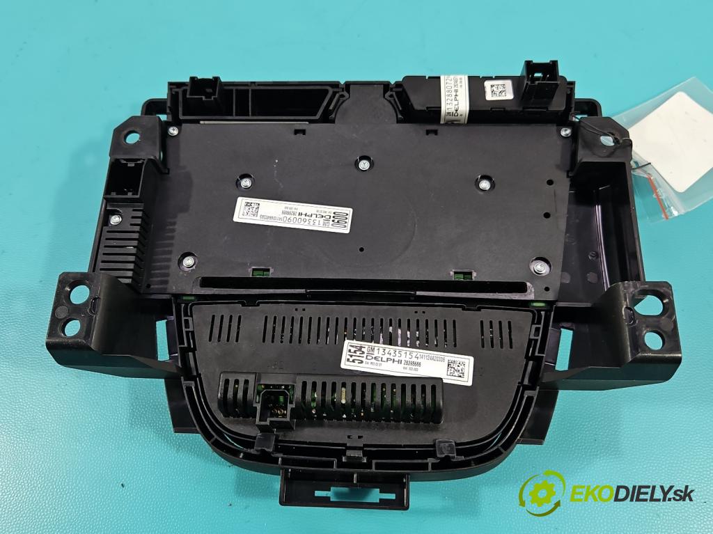 Opel Astra IV 2009-2015 1.6 16v 116 hp manual 85 kW 1598 cm3 5- palubní deska panel topení 13435154