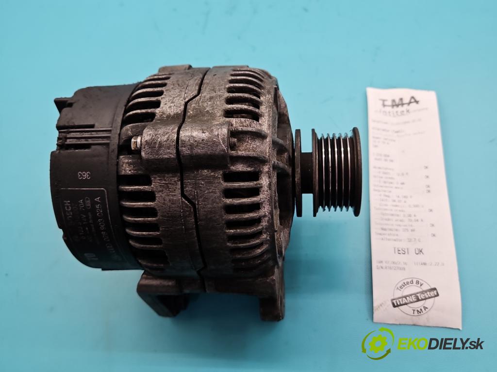 Audi 80 B4 1991-1994 1.9 tdi 90 HP manual 66 kW 1896 cm3 5- Alternator 028903025A (Alternátor)