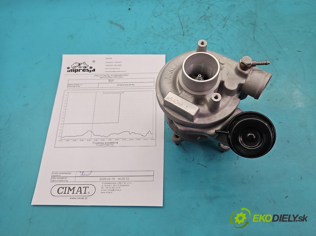 Audi 80 B4 1991-1994 1.9 tdi 90 HP manual 66 kW 1896 cm3 5- turbodúchadlo, turbo repasovaná 454082-1