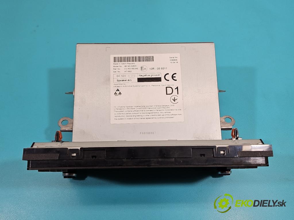 Toyota Corolla E21 2019- 1.8 16V 98 HP automatic 72 kW 1798 cm3 4- Radio originál 86140-02820