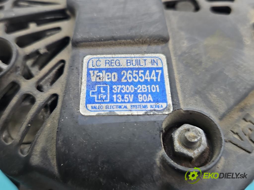 Kia Ceed I 2006-2012 1.4 16V 109 HP manual 80 kW 1396 cm3 5- Alternator 37300-2B101 (Alternátor)