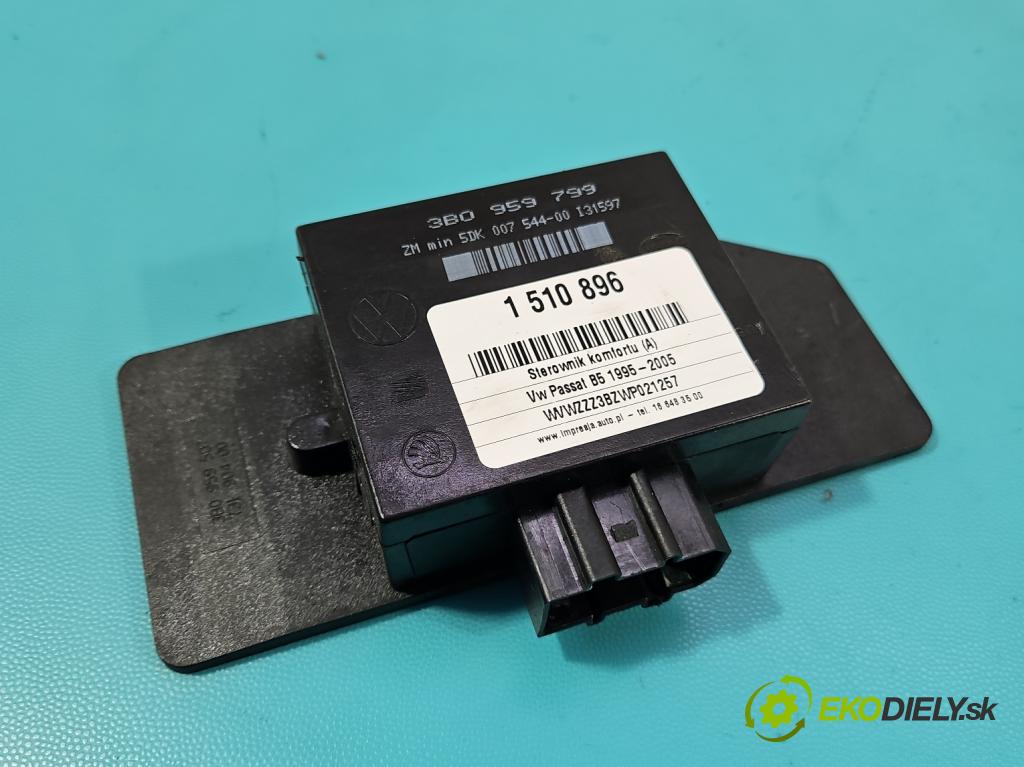 Vw Passat B5 1995-2005 1.8 20V 125 HP manual 92 kW 1781 cm3 4- riadiaca jednotka komfortu 3B0959799