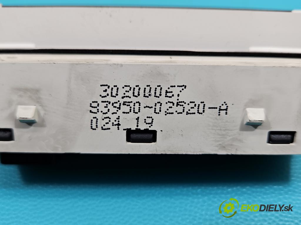 Toyota Corolla E21 2019- 1.8 16V 98 HP automatic 72 kW 1798 cm3 4- Zobrazit: 93950-02520 (Prístrojová doska)