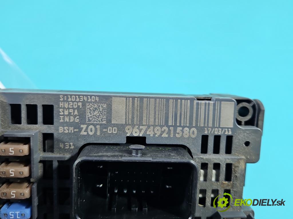 Citroen C4 II 2010-2017 1.4 16V 95 HP manual 70 kW 1397 cm3 5- riadiaca jednotka komfortu 9674921580