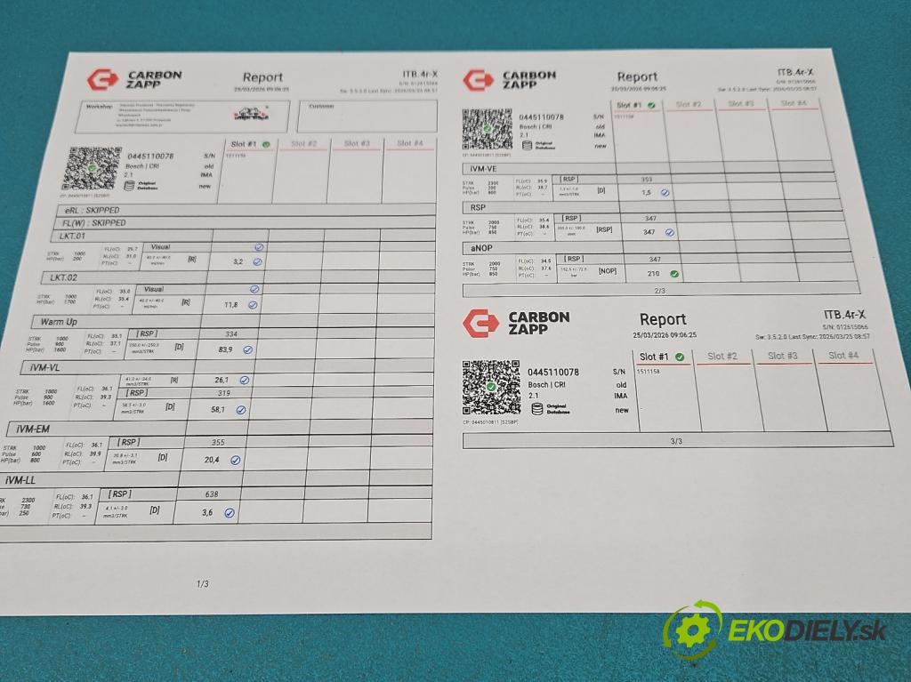 Volvo V70 II 1999-2007 2.4 D5 163 HP automatic 120 kW 2401 cm3 5- vstrek 0445110078 (Vstrekovač paliva)