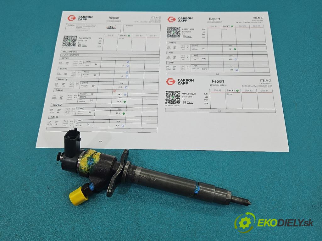 Volvo V70 II 1999-2007 2.4 D5 163 HP automatic 120 kW 2401 cm3 5- vstrek 0445110078 (Vstrekovač paliva)