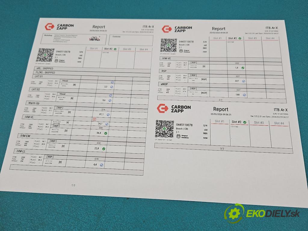 Volvo V70 II 1999-2007 2.4 D5 163 hp automatic 120 kW 2401 cm3 5- vstřikovač 0445110078 (Vstřikovač paliva)