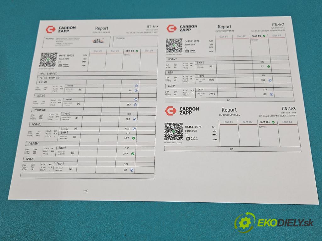 Volvo V70 II 1999-2007 2.4 D5 163 hp automatic 120 kW 2401 cm3 5- vstřikovač 0445110078 (Vstřikovač paliva)