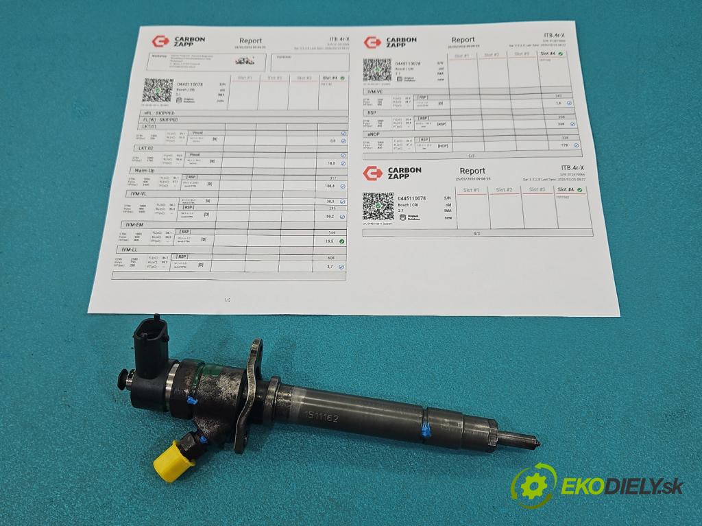 Volvo V70 II 1999-2007 2.4 D5 163 HP automatic 120 kW 2401 cm3 5- vstrek 0445110078 (Vstrekovač paliva)