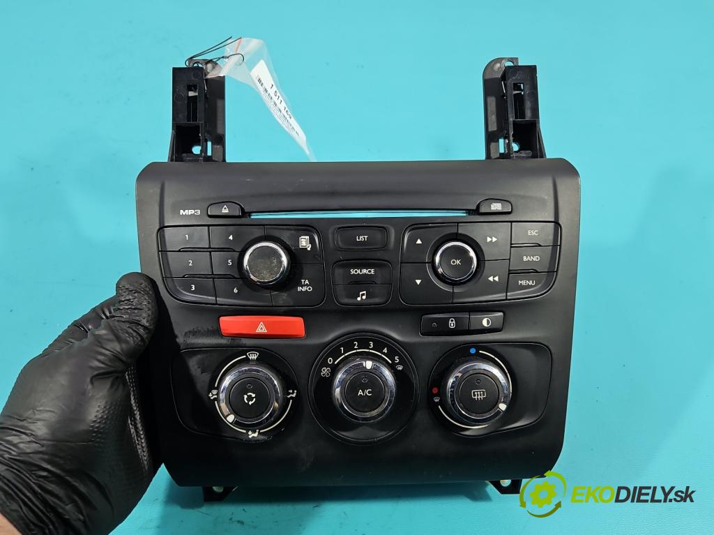 Citroen C4 II 2010-2017 1.4 16V 95 hp manual 70 kW 1397 cm3 5- palubní deska panel topení 9666395977