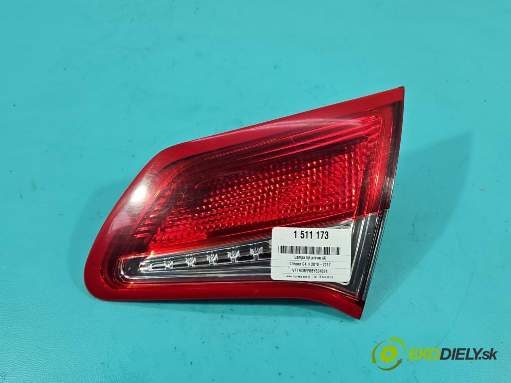 Citroen C4 II 2010-2017 1.4 16V 95 hp manual 70 kW 1397 cm3 5- světlo zadní pravé 9672155480 (Klika dveří ostatní)