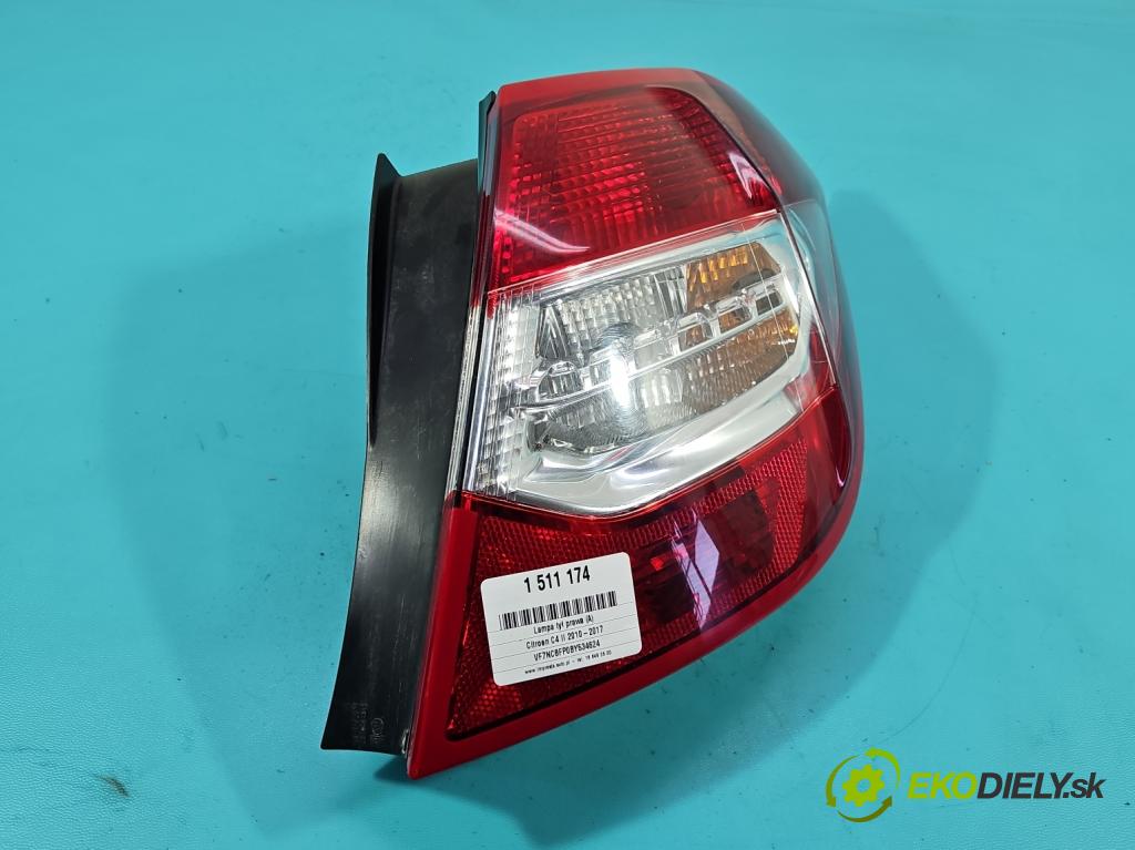 Citroen C4 II 2010-2017 1.4 16V 95 hp manual 70 kW 1397 cm3 5- světlo zadní pravé 9687311980 (Klika dveří ostatní)